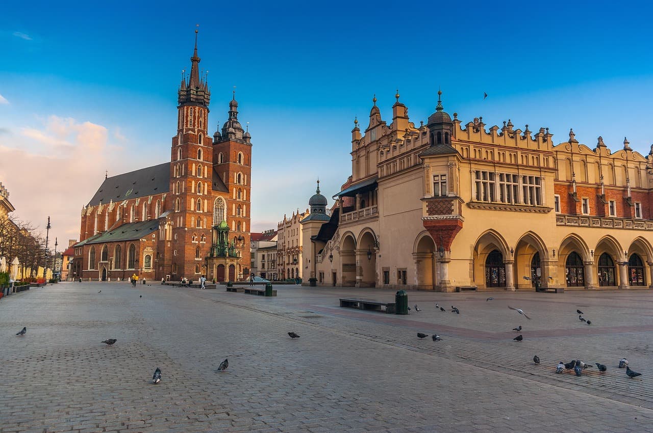 Krakow skyline and historic centre for the Krakow 2026 trip